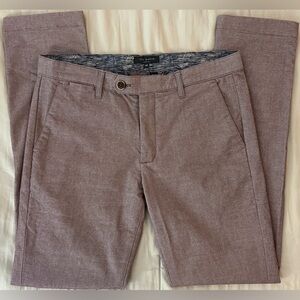 Ted Baker London Men’s Tailored Dress Pants Mauve Pink 32R x 31 Smart Casual